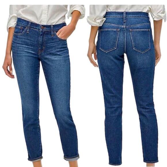 J. Crew 9” High-Rise Skinny Cozy Jeans - Picture 1 of 8